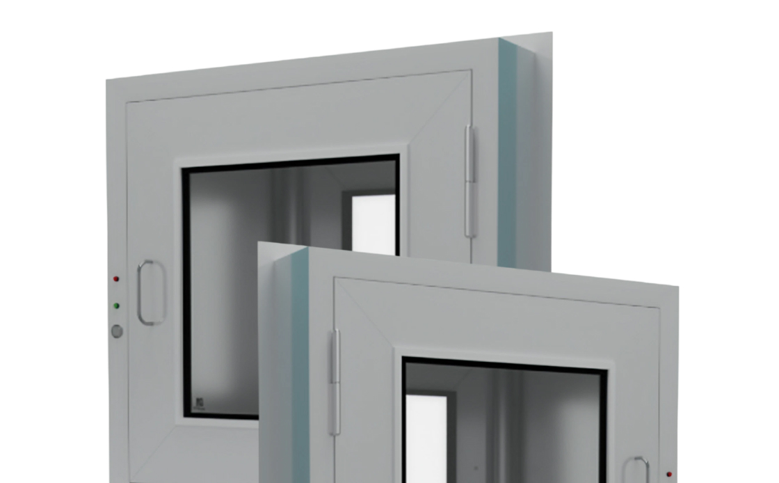 Pass Through inox para sala limpa
